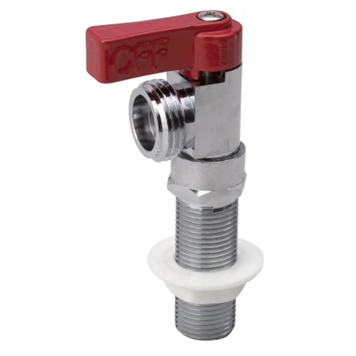 212 MAIN 0.50 in. Quarter Turn Wash Ball Valve - Solid Brass Chrome-Plated Pipe Hardware, Extra Long Shank, for Boating Water Sports