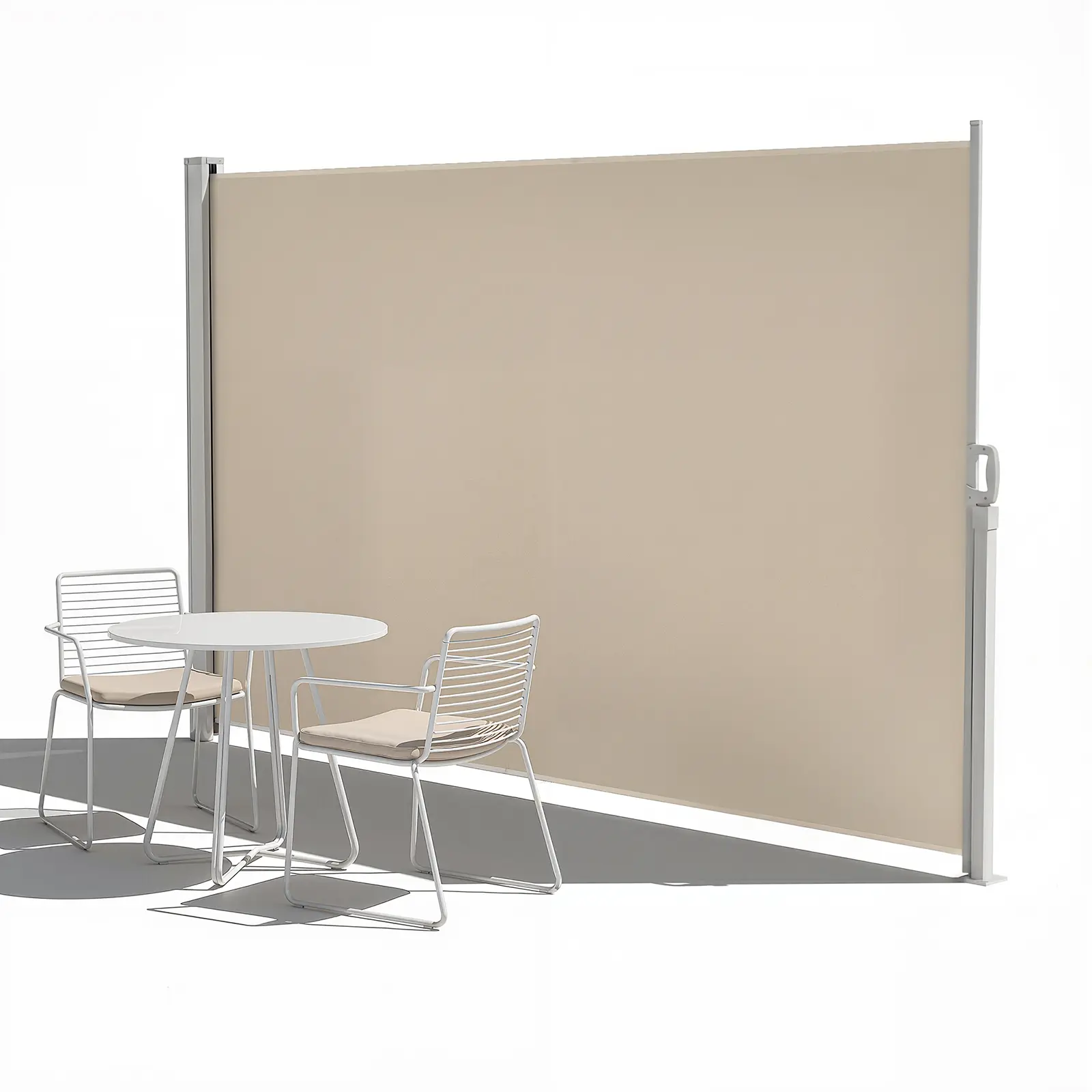 Retractable Side Awning - 71"x118" Waterproof UV-Resistant Outdoor Privacy Screen, Patio Divider for Deck, Backyard Sun Shade