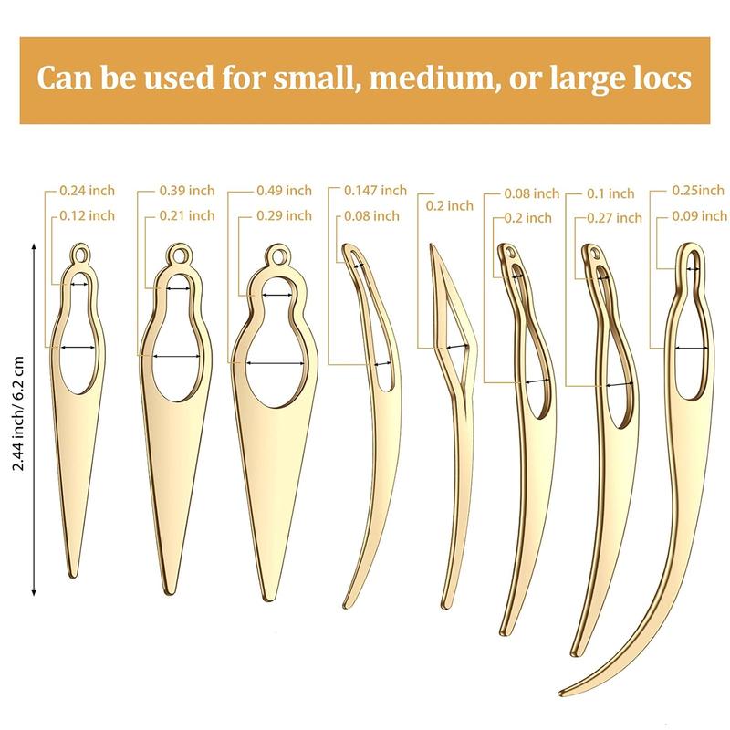 8 count Dreadlock Interlocking Tool for Locs Sisterlock Retighten Tool for Dreadlocks Interlocks Crochet Braiding Hair Tightening Extensions Accessory ()