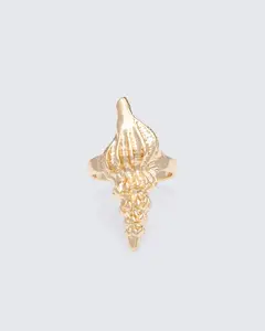 Skadi Gold Seashell Ring