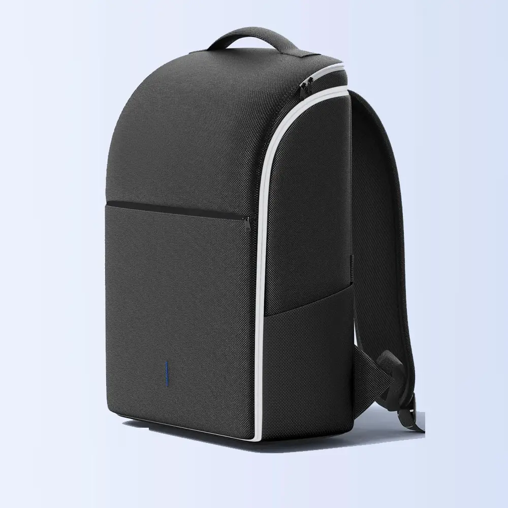 1 Pack PS5 / Slim / Pro Console Backpack, Zipper Backpack, Backpack for Travel, Zip-Open Carrying Case Travel Bag, Large Capacity Storage Fits Dual Controllers, PS Portal, Laptop & Game Cards, Includes 3 Cable Pouches, Multi Compartment Backpack