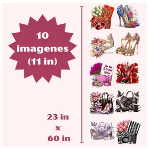 G27 Fashion Heels and Handbags DTF Hot Peel Gang Sheet