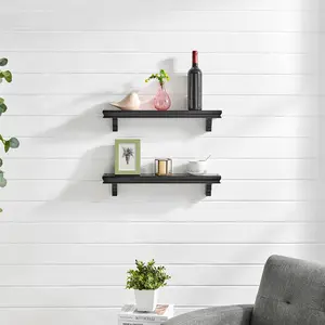 24" Floating Display Ledge Shelves (Set of 2)
