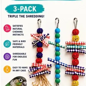 Handmade Bird Toy Trio