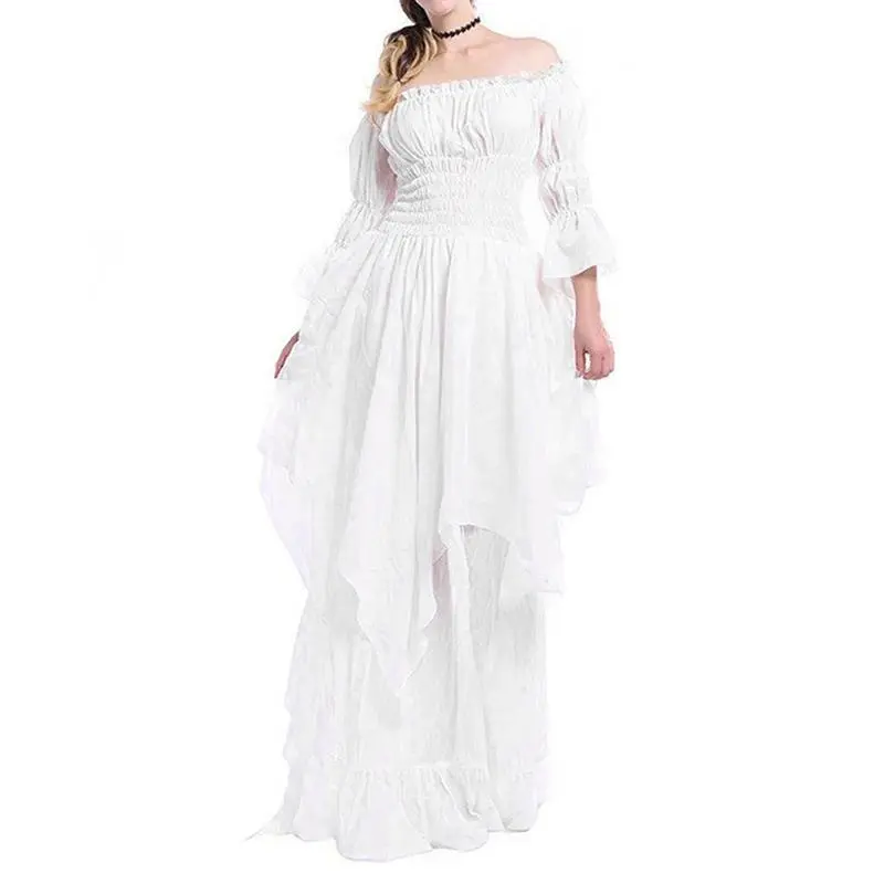 mariah white chiffon ruffle halter neck dress - TikTok Shop