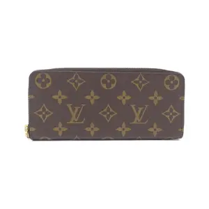 Pre-owned Louis Vuitton Canvas Small Leather Goods Portefeuille Clemence Monogram Long Wallet
