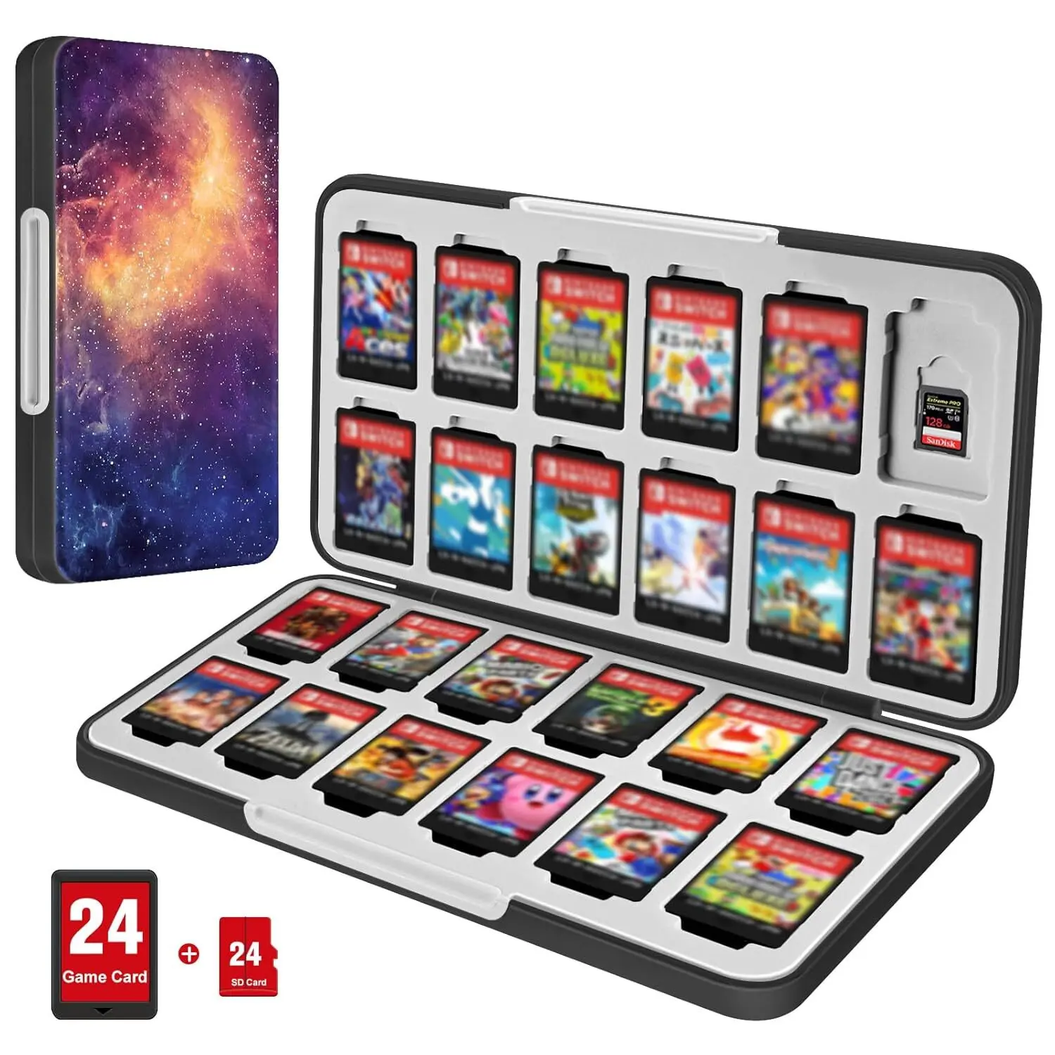 Game Card Case for Nintendo Switch Games Hard Shell Slim Card Storage Holder Box
