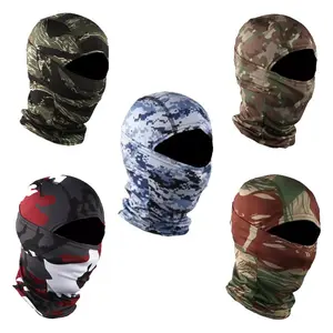5PCS Balaclava Tactical Camo Face Mask,UV Protection Windproof for Women Men Hunting Fishing Motorcycle Sun Hood Cover