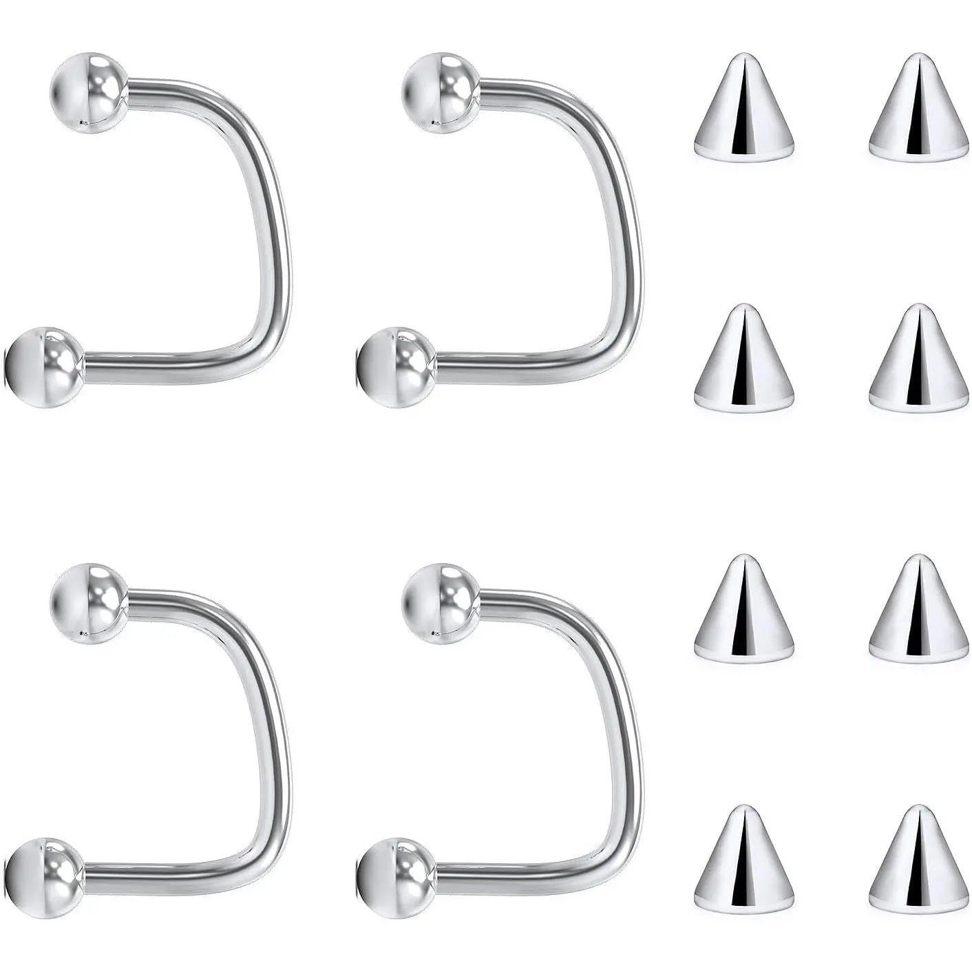 16G Labret Jewelry Surgical Steel Lip Rings Hoops C-Shaped Snake Bite  Piercing Jewelry Medusa Piercing Jewelry for Women Men - TikTok Shop
