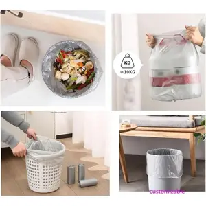 4 Gallon Small Trash Bags, 120 Count Disposable Garbage Bags for Bathroom Office Waste Bin