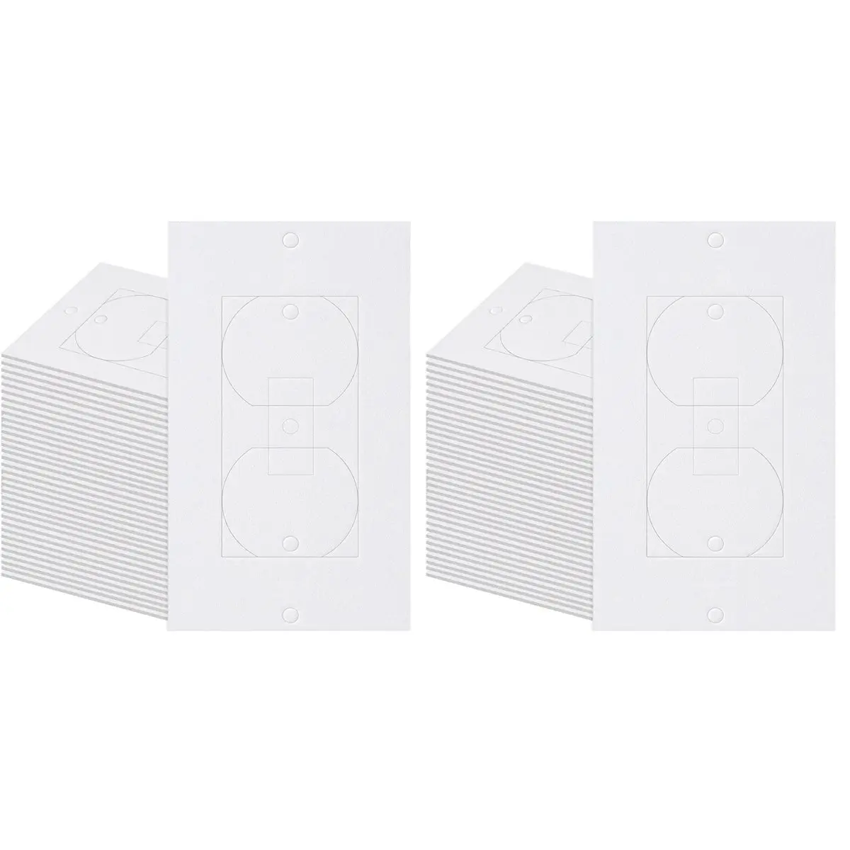 EVA Foam Outlet Insulators - 200Pcs Foam Gasket Draft Sealers, Secure Fit Insulation Pads for Wall Electrical Switch Socket Covers, Household Appliance Part
