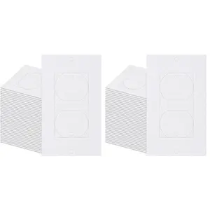 Outlet Insulators Draft Sealers, 200Pcs Electrical Outlet Insulation Pads, EVA Foam Gasket for Wall, Switch Socket Cover