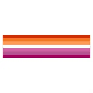 Bumper Sticker, Lesbian Flag  | Indoor & Outdoor Use - Premium Waterproof Vinyl