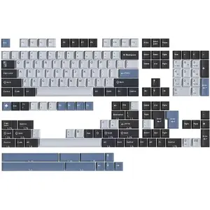 163  Double Shot Keycaps Cherry Profile Arctic Keycaps Set Compatible with 61/64/87/104/108 Cherry Mx Switches Mechanical Keyboard