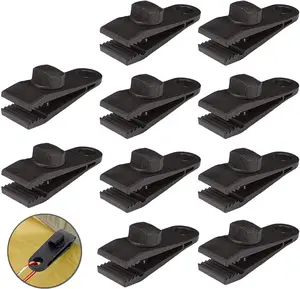 Tarp Clips, Heavy Duty Lock Grip, Clamps Withstand 60mph  Wind Fit for Awnings, Outdoor Camping, Caravan Canopies,  Covers, Swimming Pool Covers (10 pcs)