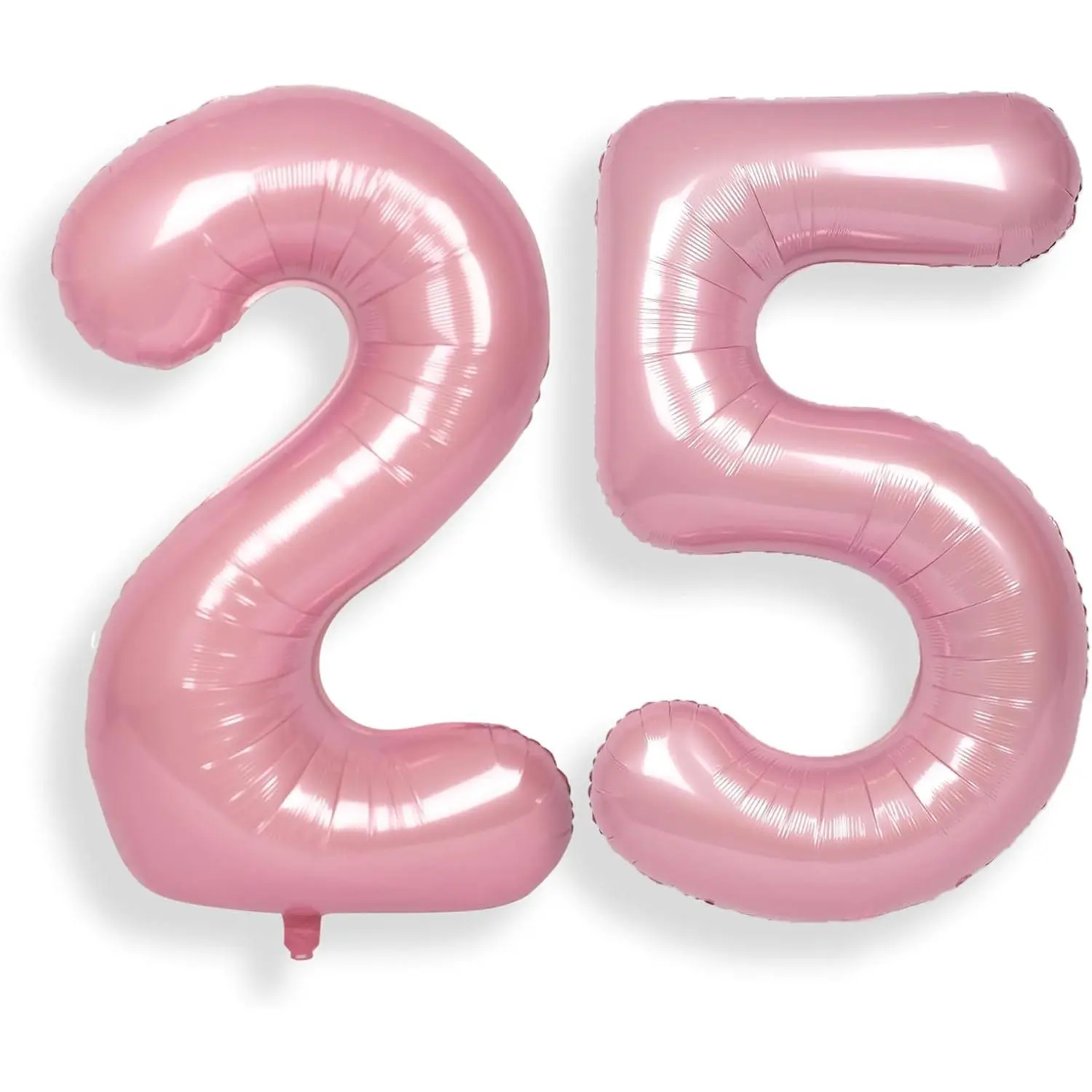 40-Inch Jumbo Pink Foil Helium Number Balloons (0-9) - Self-Sealing, Waterproof, Non-Toxic Material, Photo-Ready Float Decor for Women's 25th Birthday Party & 52nd Anniversary Supplies