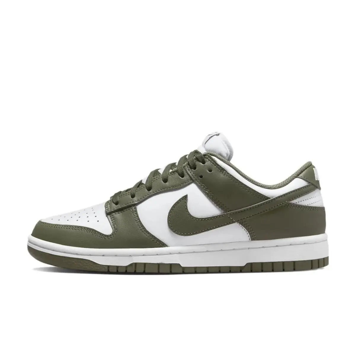 Nike Dunk Low 'Medium Olive' Women's Athletic Trending Girl Sports Shoes - Walking Shoes for Everyday Casual Wear, Closed, Soft Soled Sneakers, Classic, All‑Day Cushion