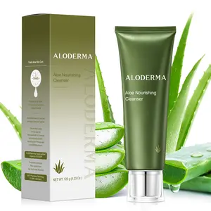 ALODERMA Nourishing & Firming Facial Cleanser Made with Fresh Organic Aloe Vera Juice to Hydrate, Rejuvenate, & Repair Dry, Aging Skin - 4.2oz