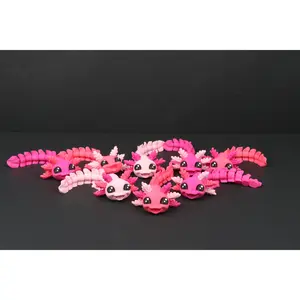 Axolotl – Adorable Shelf Decor in Playful Color Combos - 3D Printed