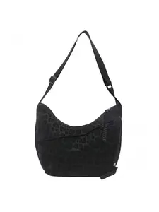 Micmores Leopard Print Crossbody Bags for Women, Faux Suede Bag Crescent Hobo Shoulder Purse for Work & Travel