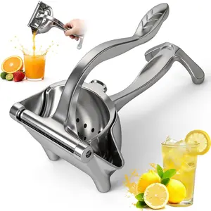 Heavy Duty Manual Fruit Juicer Press, 2026 Upgrade  Juicer Hand Press with Large Capacity,  Grip, Detachable  Alloy Juice Extractor, Orange Citrus Pomegranate Grapefruit