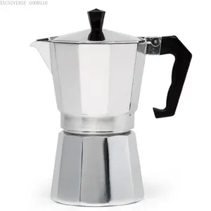 Iconic Stove Espresso Maker, Moka Pot For Italian And Cuban Coffee Brewing, Authentic Italian Coffee Maker, Coffee Percolator Brewer, With 6 Espresso Cups, MokapotXXUNIVERSE GOODS10