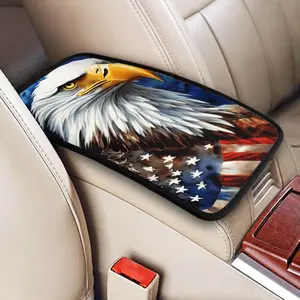 Eagle Pattern Car Center Console Cover, Car Armrest Cushion Pad, Auto Arm Rest Pad, Middle Consoles Protector