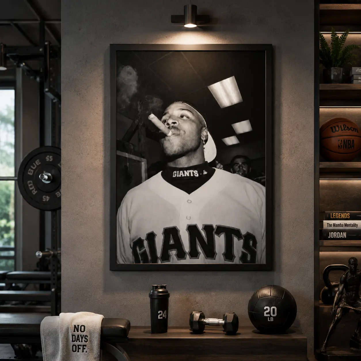 Barry Bonds Vintage Baseball Poster - Collectible Athlete Memorabilia, Sports Print, Baseball Fan Home Wall Decor
