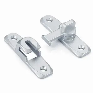 1PCS   Barn Door Lock, 90/180 Degree Flip Sliding Latch, Gate Latch for Barn, Sliding, Pet, Garage, Bathroom, Window, Outdoor, Father’s Day Gift