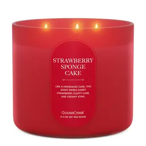 Strawberry Sponge Cake 3-Wick Candle