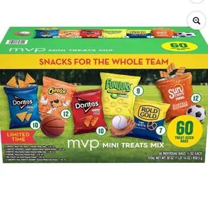 MVP Mini Treats Mix - 60 Individual Bags of Doritos Cheetos Fritos Sun Chips and More - Perfect for Snacks for the Whole Team