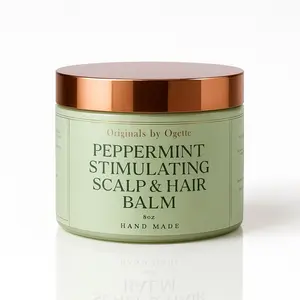 Peppermint Stimulating Scalp & Hair Balm - Perfectoring Candle for Scalp and Hair, Soft Formula in Classic Tin Coconut Haircare