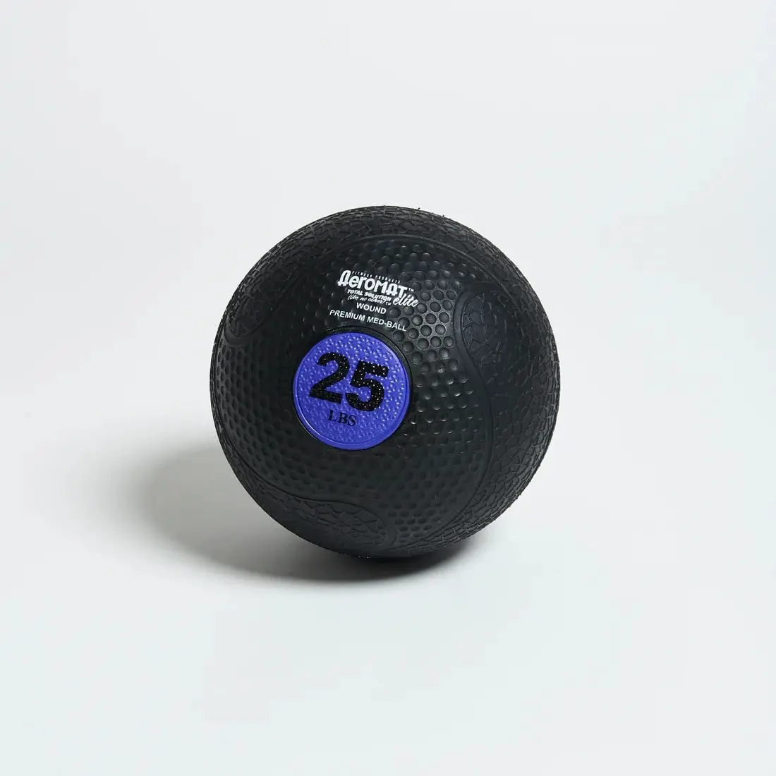 Aeromat Extreme Elite Medicine Ball - 25 lbs Purple Fitness Med Exercise Ball, Tougher Than Ordinary Options, Longer-Lasting Textured Rubber, Nylon-Reinforced for Upper Body Strength Training, Weather Resistant