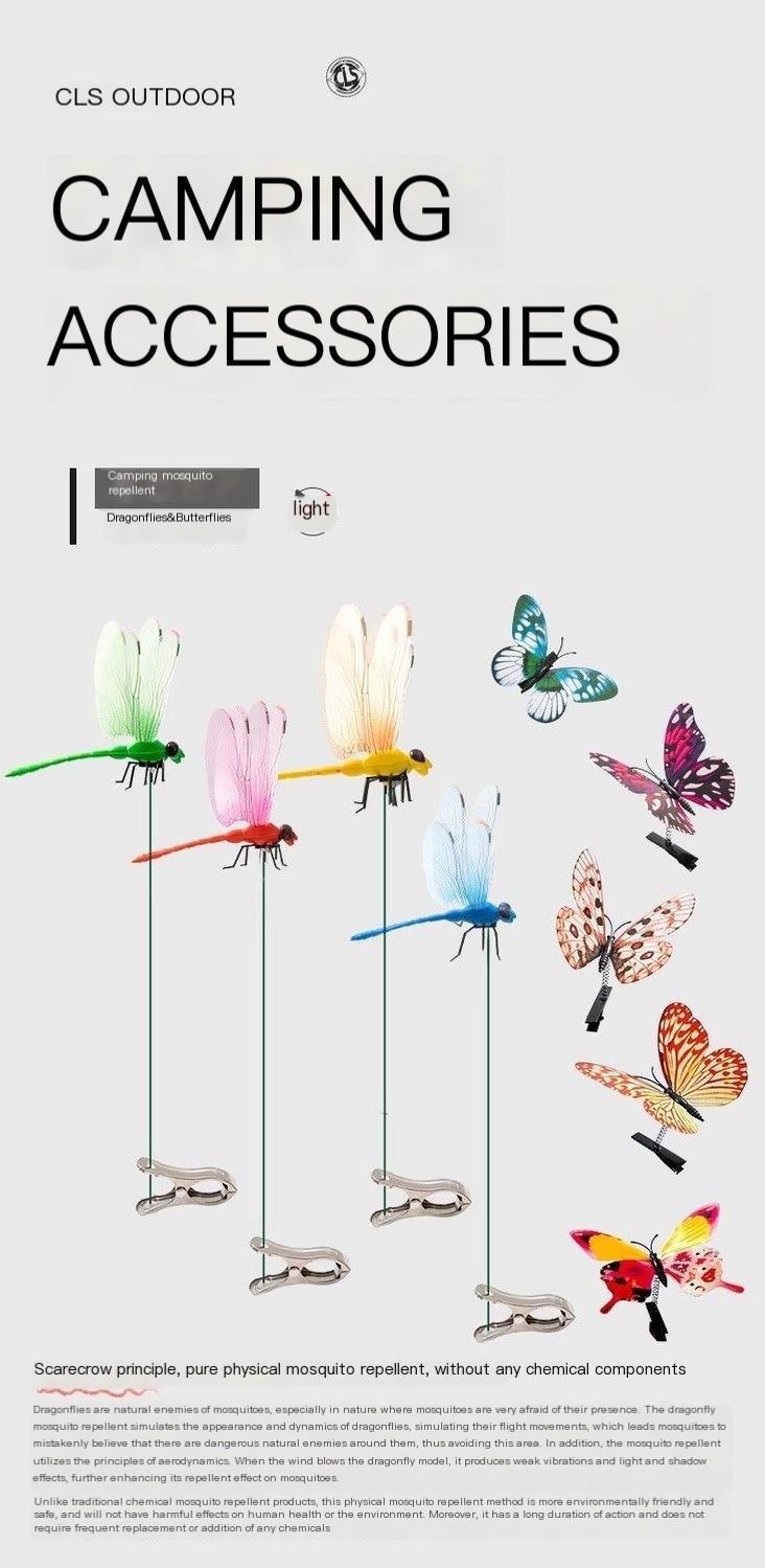 4/8/12PCS Dragonfly Hat Clip Bug Repellent,Outdoorhat Clip on Fake Dragonfly Rod clipfor Bug Repellent, 3D Dragonfly GardenStakes Decor, Multicolor Waterproof, EasyAttachment for indoor Outdoor Mosquito repellent DRAGONFLY