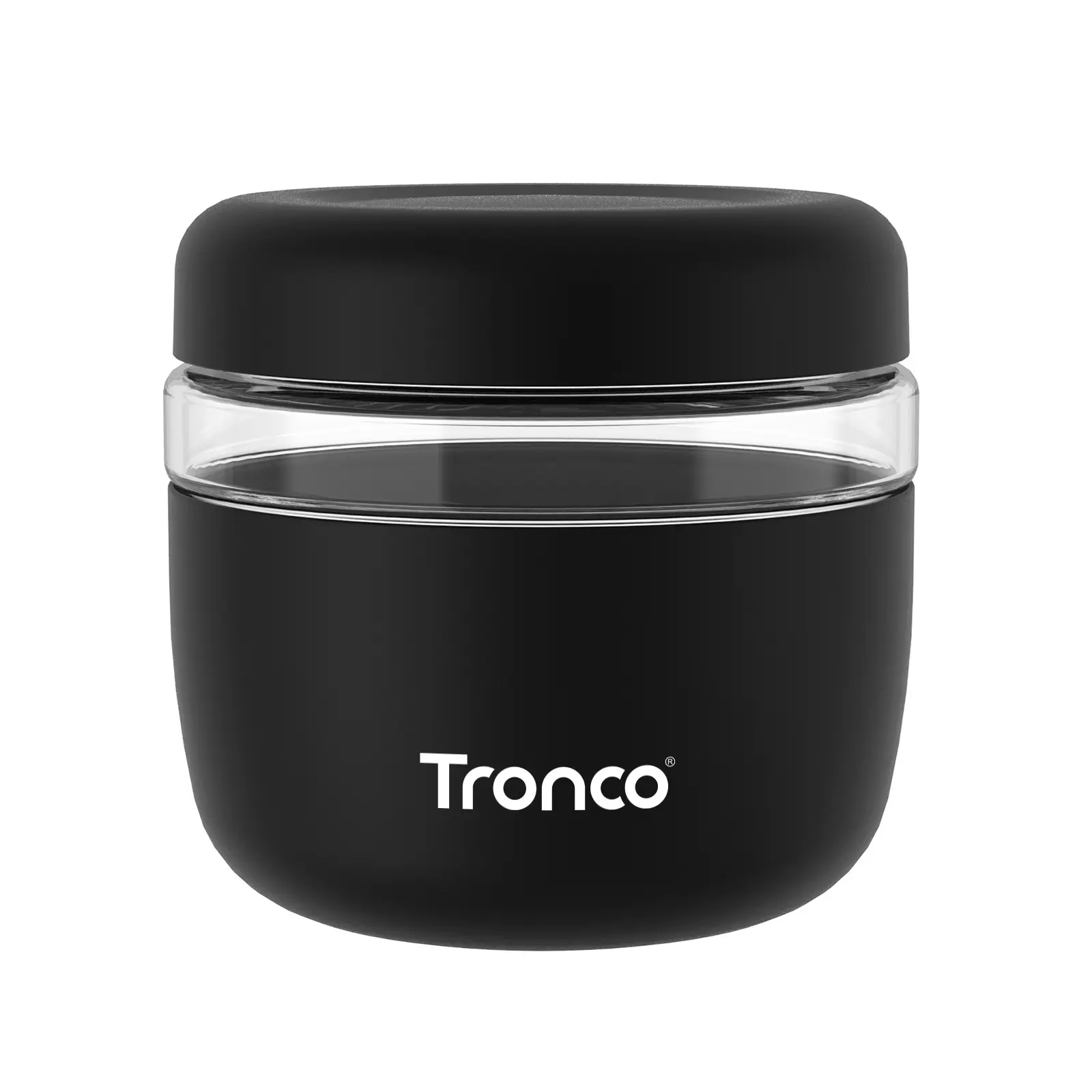 Tronco 24 oz Glass Lunch Bowl Container with Lid, Leakproof Meal Prep Food Container for Soup, Salad, Yogurt & Stew, Airtight Glass Bowl, BPA-Free, Dishwasher Safe