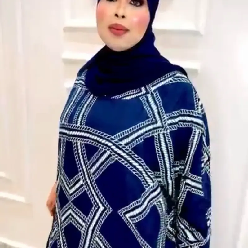 Modest Islamic dress with hijab
