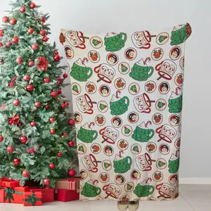 Hot Cocoa and Sugar Cookies 40x60 Throw Blanket