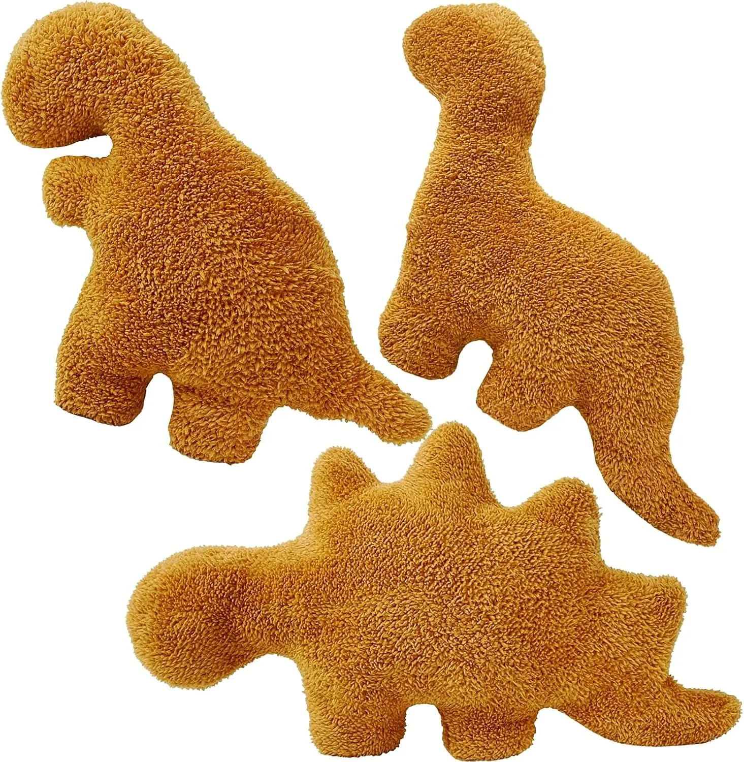 Dino Nugget Pillow Cute Plush Toy,chicken block pillow， Funny Dino Chicken Nuggets Pillow Gifts，Animal decoration toy，Cute gift，soothing plush，Pillow doll