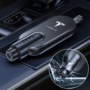 Car Safety Hammer for Tesla Window Breaker & Seatbelt Cutter, Essential Emergency Tool for Car Accidents, Durable and Reliable Design