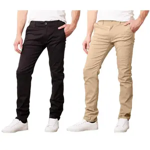 Men's 2-Pack Super Stretch Slim Fit Everyday Chino Pants Men's 2-Pack Super Stretch Slim Fit Everyday Chino Pants