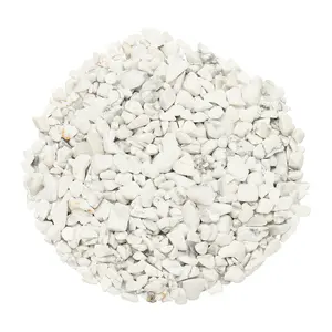 PETAXCELL Crystal Chips Stone, 0.44 Lb Fluorite Gravel Rocks (Howlite, 3 - 5 Mm)