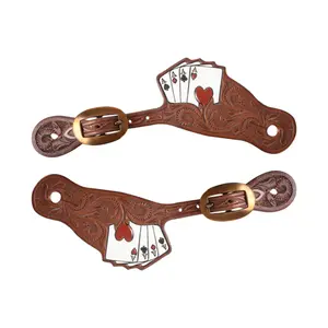 Martin Saddlery Cowboy Card Suit Spur Straps