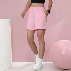 Women’s sports casual shorts, solid color, suitable for outdoor activities, fitness, running, and casual wear; women’s shorts, womenswear