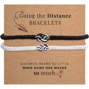 Long Distance Bracelets Couples Bracelets Matching Couple Rings Infinity Bracelets Distance Relationship Anniversary Valentine Gifts for Couple