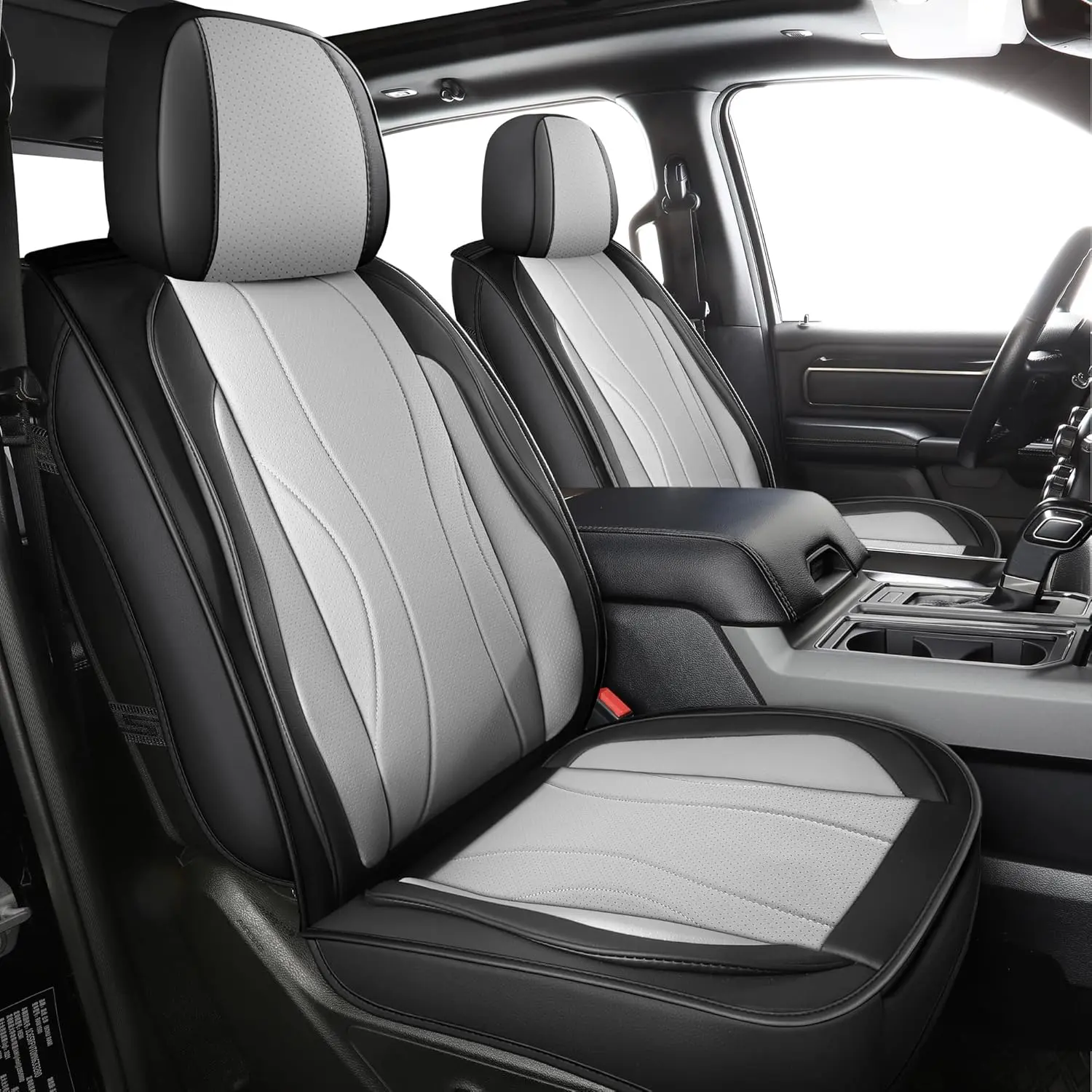 LINGVIDO 2015–2025 Ford F-150 Seat Covers | Faux Leather