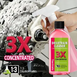 Tisartmake Drivetrain Cleaner 103ml, 3X Concentrated High‑Foam Bike Chain Degreaser, Neutral Formula Safe for Paint, For Bicycle & Motorcycle Transmission System