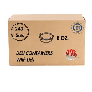 8 oz Deli Container - 240/Case Kitchen Utensils