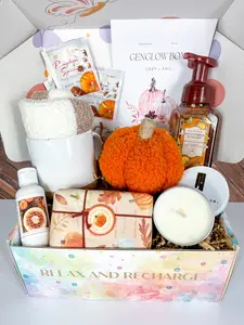Fall Spa Gift Box| Pumpkin Spice Gift Box| Cozy Fall Gift Kit| Brithday Gift for Her| Fall Birthday Gift