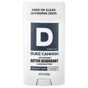 Duke Cannon Supply Co. Air Defense™ Active Deodorant, Aluminum Free, Midnight Swim, 3 oz (85 g)