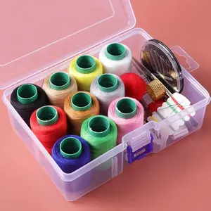 Home Sewing Needle Threader Set, Practical Household Stitch Kit, Portable Dormitory Storage Box, High-Quality Easy-To-Organize Case